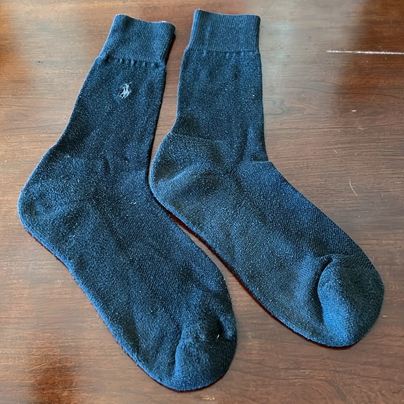 Black/Dark Navy Mens Polo Dress Socks - Picture 2 of 2